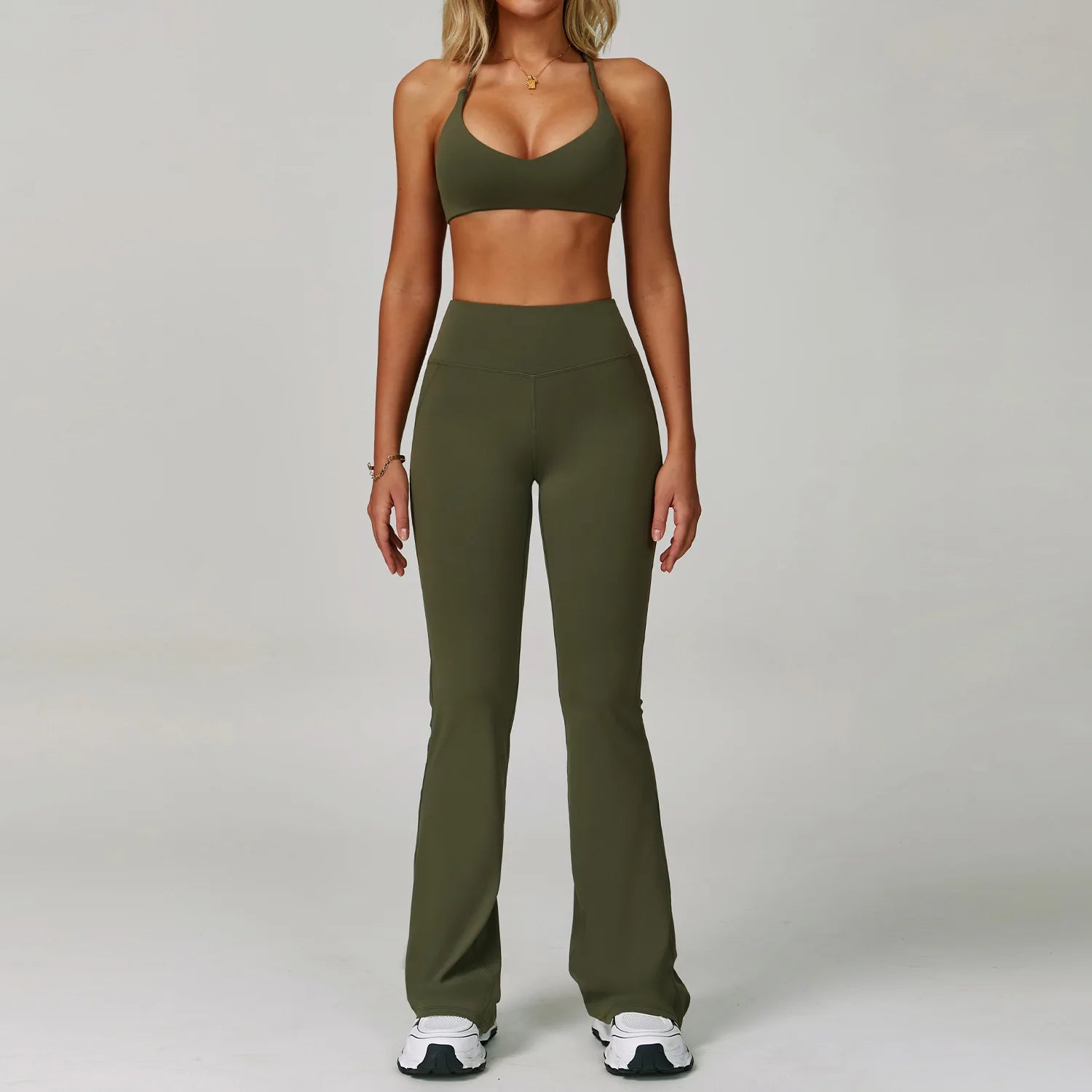 Women's Tracksuit 2 Piece Set Fitness Clothes Yoga Sets Sportswear Workout Bra High Waist Leggings Set Gym Clothing Sports Suits