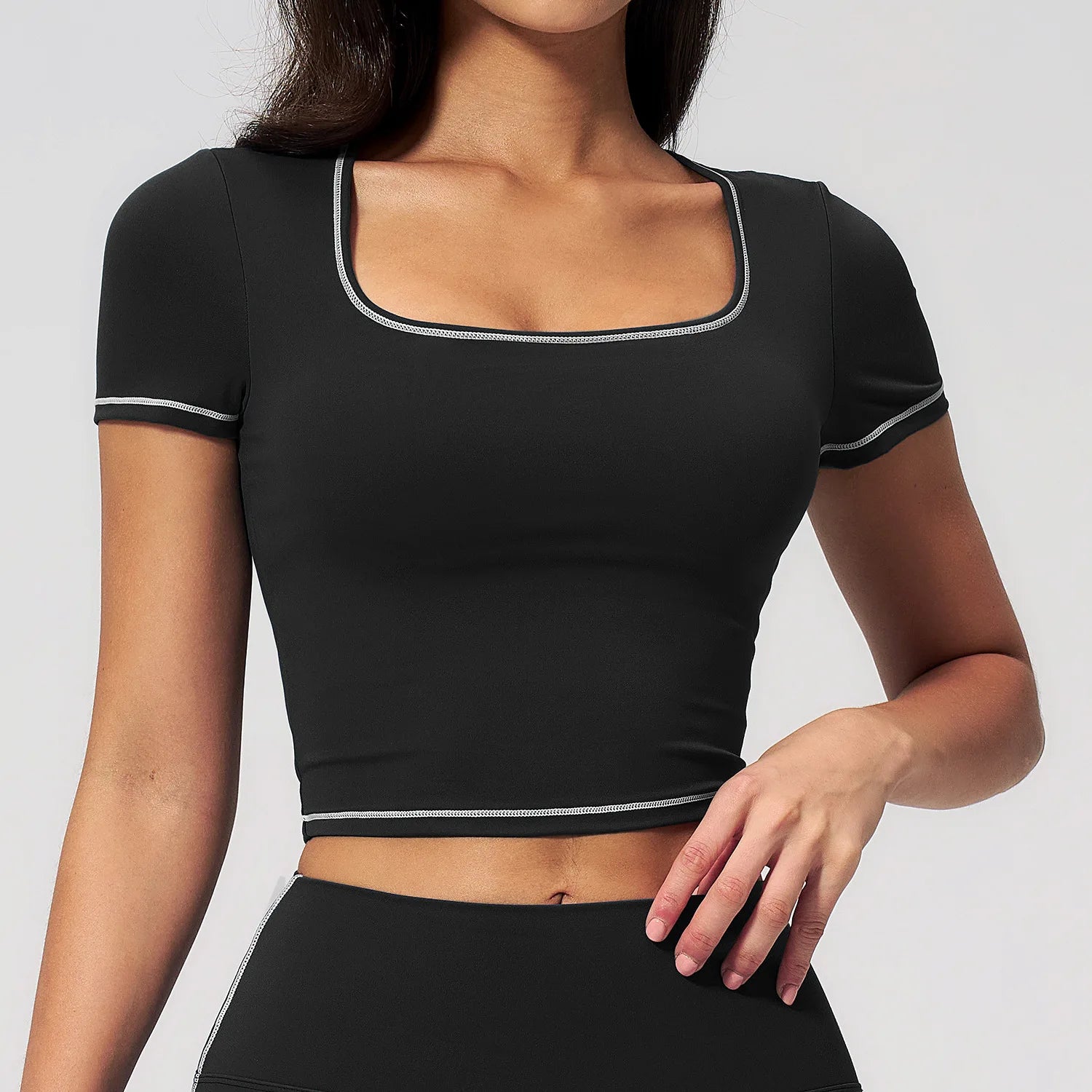 Women Clothes Yoga Top Sport T Shirts Fitness Clothes Workout Short Sleeve Yoga Shirt Gym Top Running Active Wear Sport Crop Top