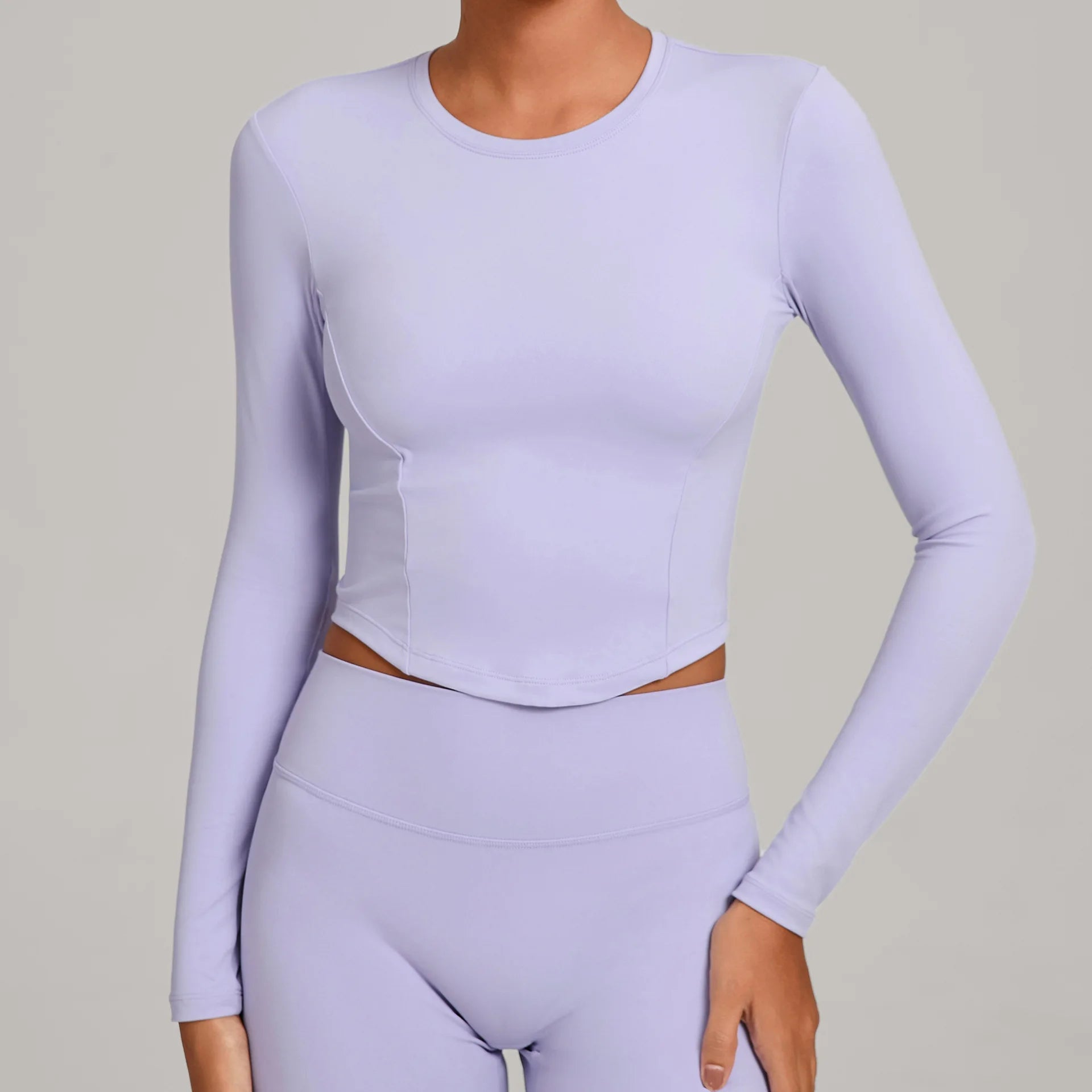 Yoga Long Sleeve Workout Top Gym Women T-shirts Outdoor Top Workout Long Sleeved Dry Fit Breathable High Elastic Sports Tops