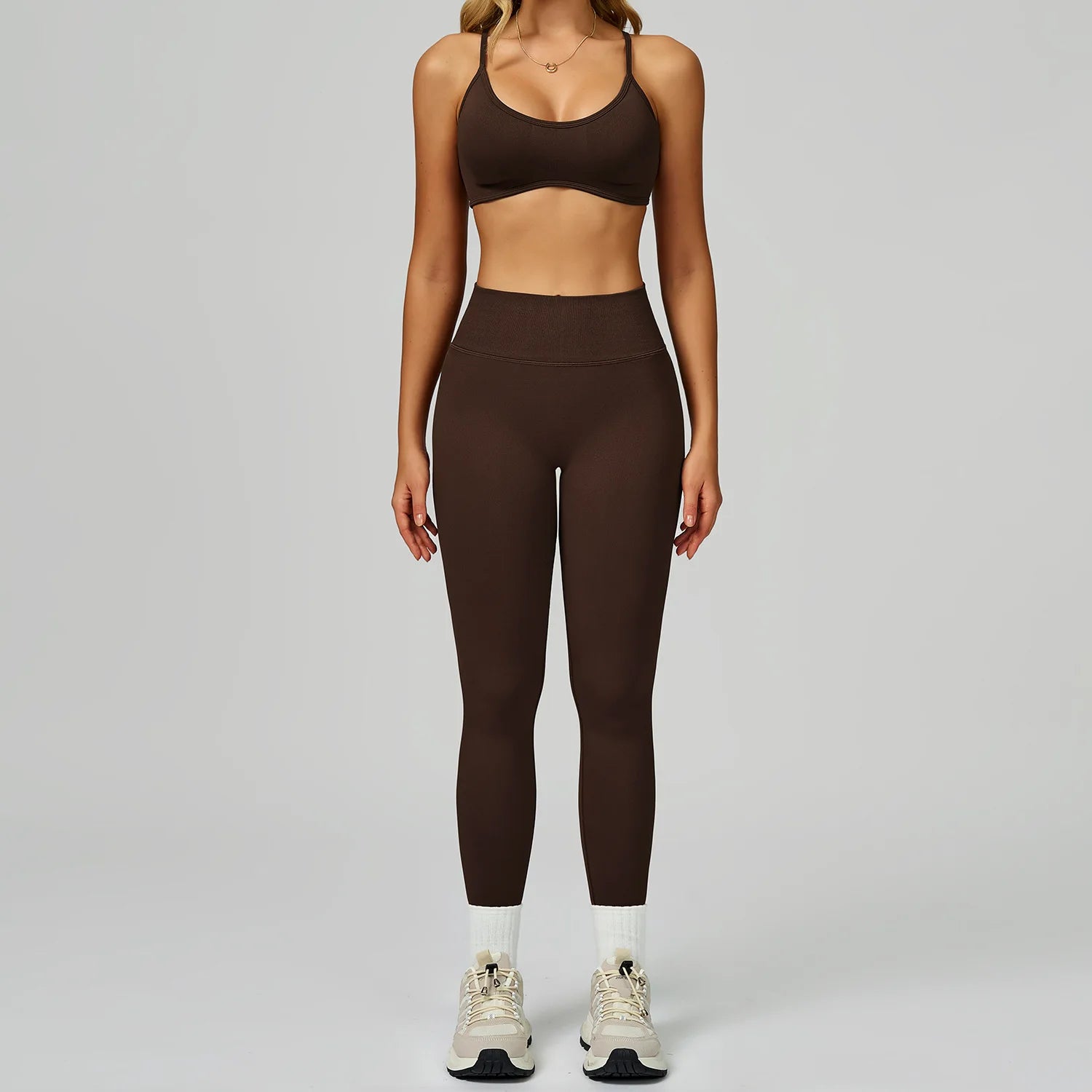 Seamless Sportswear For Women Tracksuits Yoga Set 2PCS Gym Workout Clothes Fitness Outfits Sports Bra Leggings Athletic Wear