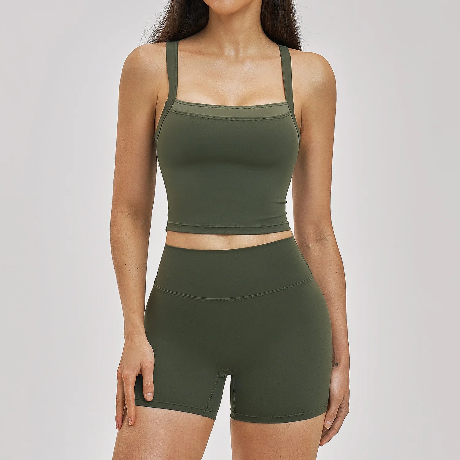 Yoga Set 2PCS Women's Tracksuit Athletic Wear Fitness Clothes Gym Outfits Workout Sets Push Up Clothes Sports Bra Leggings Suit