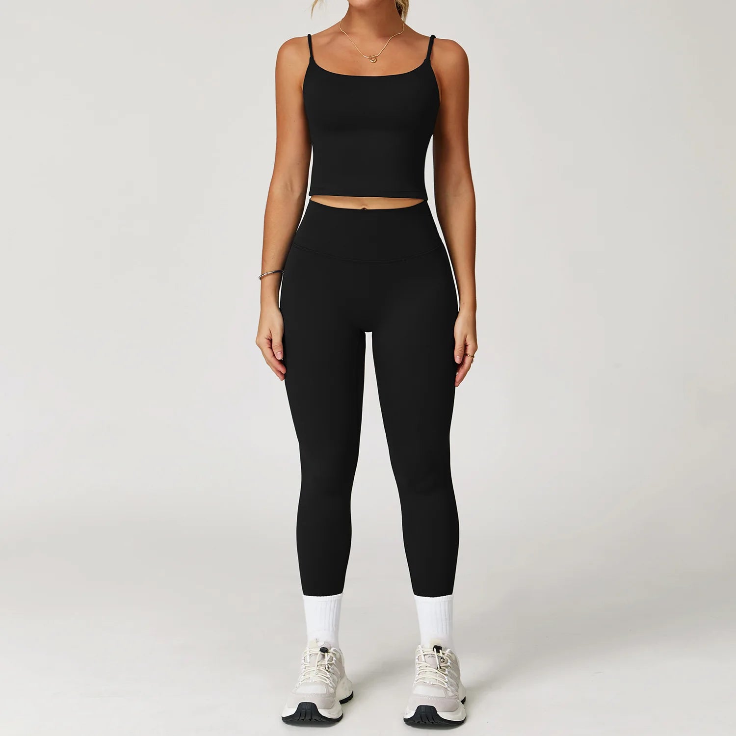 Sportswear Women's Tracksuit 2 Pieces Yoga Set Workout Clothes Running Gym Clothing High Waist Leggings Fitness Bra Sports Suits