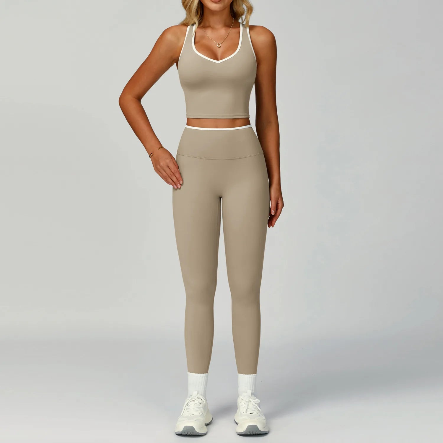 Fitness Suit Sports Set Women Tracksuit 2 Pieces Yoga Outfits Sportswear Gym Legging Sports Underwear Workout Clothes Woman Set