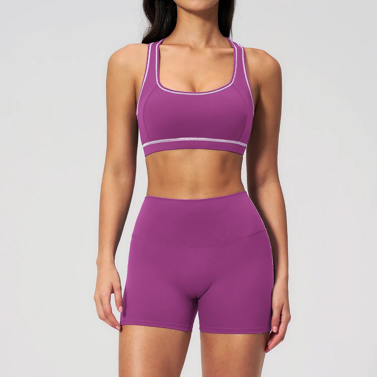 2PCS Yoga Set Women Tracksuit Gym Outfits Fitness Set Woman Leggings Sports Bra Breathable Sportwear Woman Clothes Athletic Wear