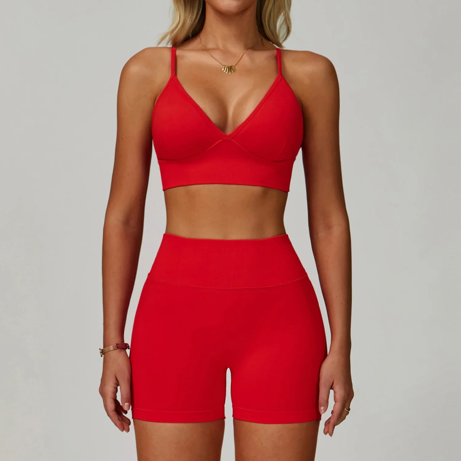 Seamless Yoga Suit 2PCS Sports Set Women Tracksuit Gym Running Workout Clothes Sports Long Sleeve Athletic Wear Yoga Clothing