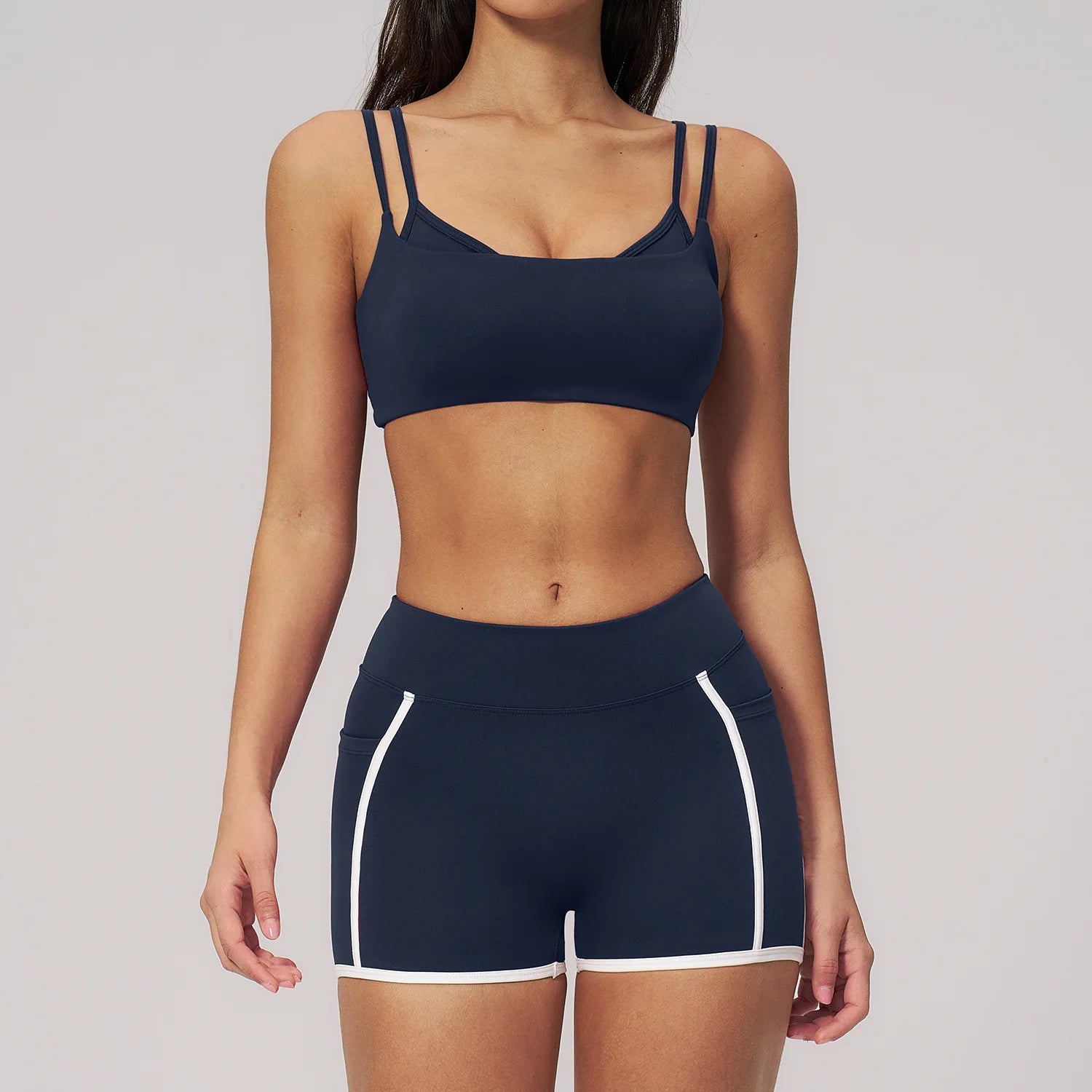 2pcs Yoga Set Women Outfits Sport Suit Gym Wear Workout Clothes Gym Tracksuit High Waist Legging Fitness Bra Set Sports Suits