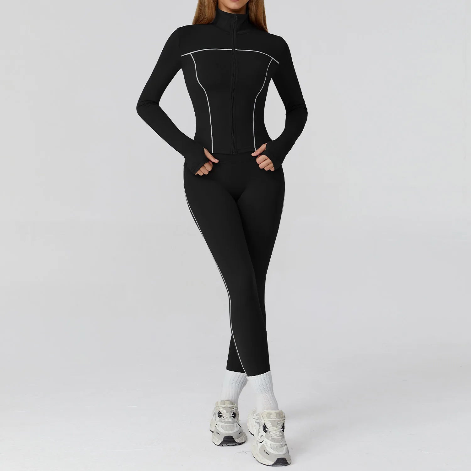 Women Clothes Sports Outfits Yoga Set 2/3PCS Fitness Tracksuit Gym Legging Workout Long Sleeved Female Bra Yoga Suit Sportswear