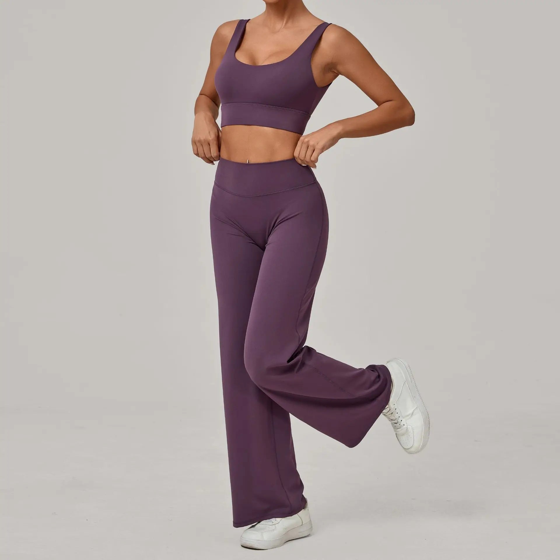 Women Tracksuit 2PCS Yoga Suit Sports Bra High Waist Leggings Sports Outfit Gym Set Push Up Fitness Workout Clothes Sportswear