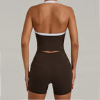 Women Tracksuit Butt Lifting Sports Set Shorts Gym Clothes Yoga Suit For Fitness Short and Underwear Training Workout Tracksuit