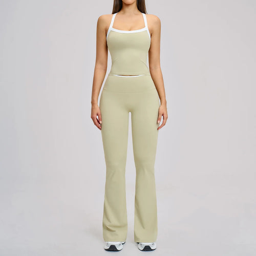 2 Pieces Yoga Set Women Workout Outfits Fitness Clothes Sportswear Gym Tracksuit High Waist Leggings Sports Bra Athletic Wear
