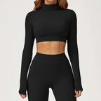 Hollow Yoga Shirts For Women Long Sleeve Fitness Running Gym Clothes Workout Dry Fit Breathable High Elastic Push Up Sports Top