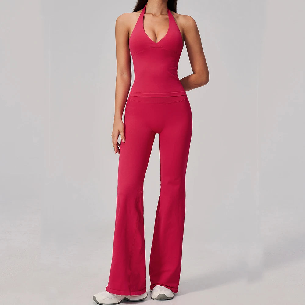 Seamless Yoga Set 2 Piece Yoga Clothes Women's Tracksuit Athletic Wear Fitness Suit Gym Sets Workout Push Up Sports Bra Leggings