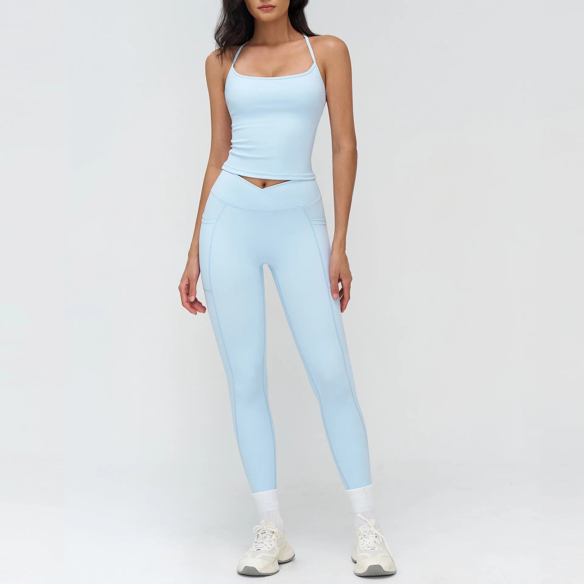 Gym Outfits 2PCS Yoga Clothes Women's Tracksuit Athletic Wear Pilates Fitness Suit Workout Sets Push Up Sports Bra Leggings Suit
