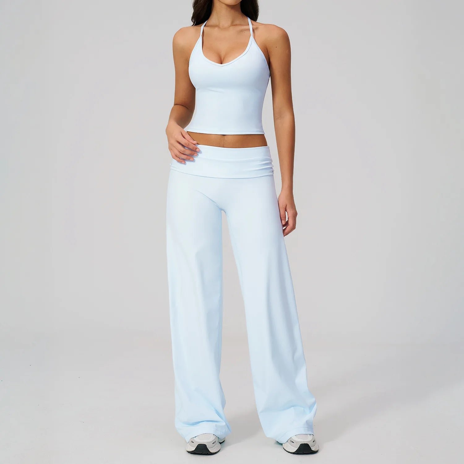 2PCS Yoga Suit Women Tracksuit Sports Set Gym Set Running Workout Clothes Short Sleeves Sports Bra Athletic Wear Yoga Clothing
