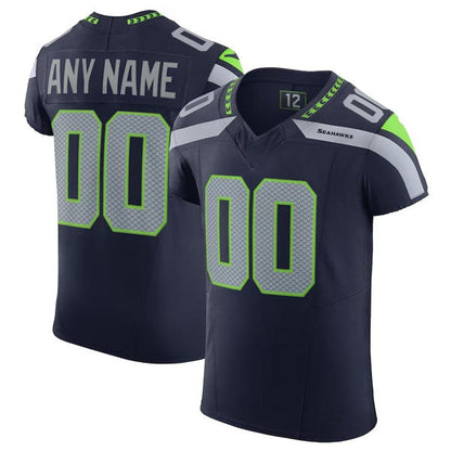 Custom S.Seahawks College Navy Scarlet Vapor F.U.S.E. Elite  Jersey Stitched American Football Jerseys