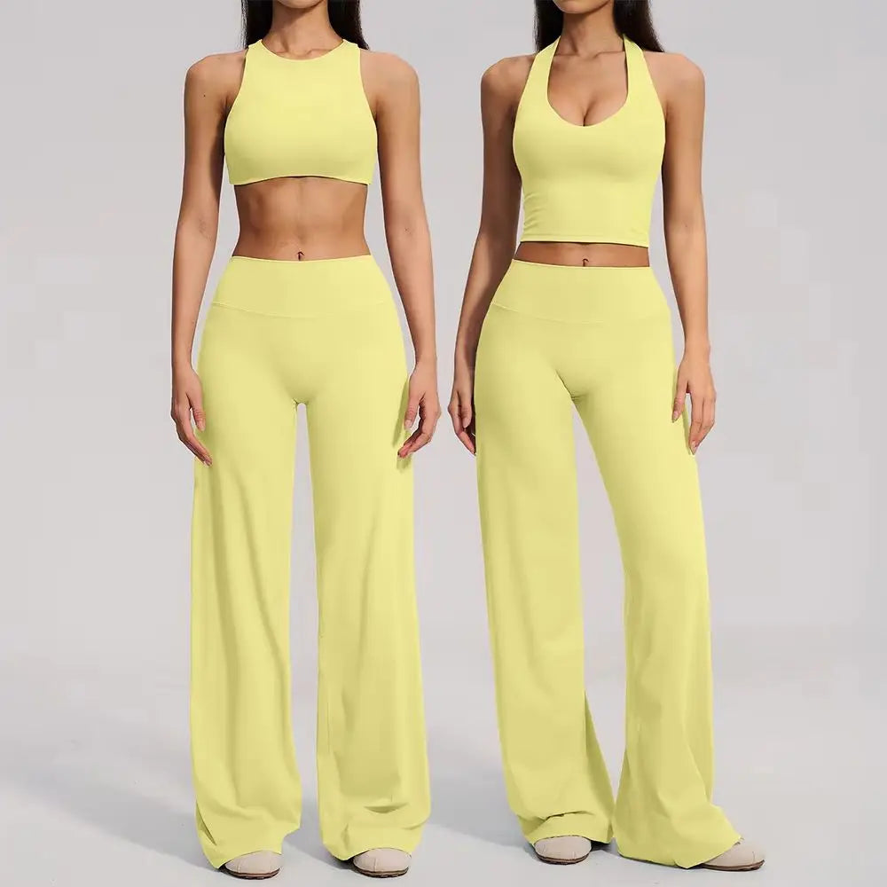 Yoga Set 2 Pieces Women Clothes Workout Outfits Fitness Sportswear Gym Tracksuit High Waist Leggings Sports Bra Athletic Wear