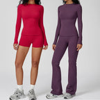 2PCS Yoga Suit Sports Set Gym Set Women Tracksuit Running Workout Clothes Female Long Sleeve Fitness Athletic Wear Yoga Clothing