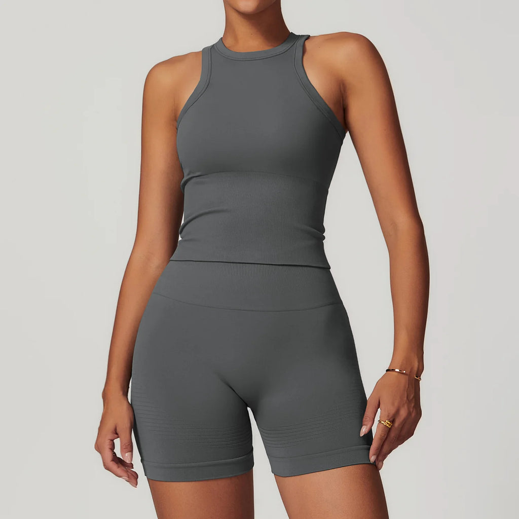 2/3/4PCS Yoga Set Seamless Gym Clothes Sportswear Yoga Suits For Women Fitness Long Sleeved Tracksuits Sports Bra Gym Leggings