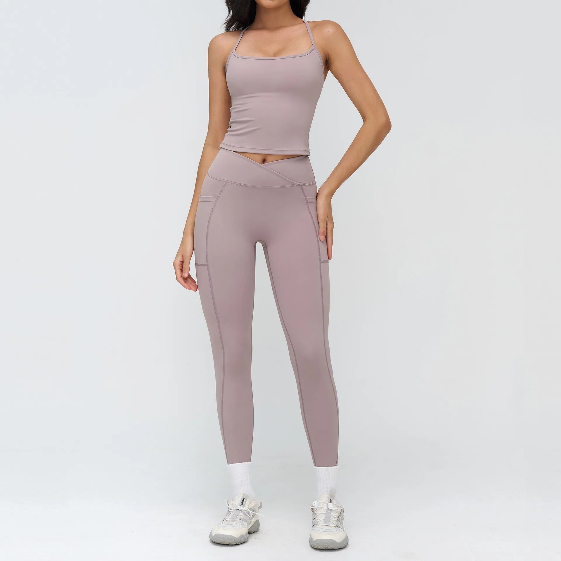 Gym Outfits 2PCS Yoga Clothes Women's Tracksuit Athletic Wear Pilates Fitness Suit Workout Sets Push Up Sports Bra Leggings Suit