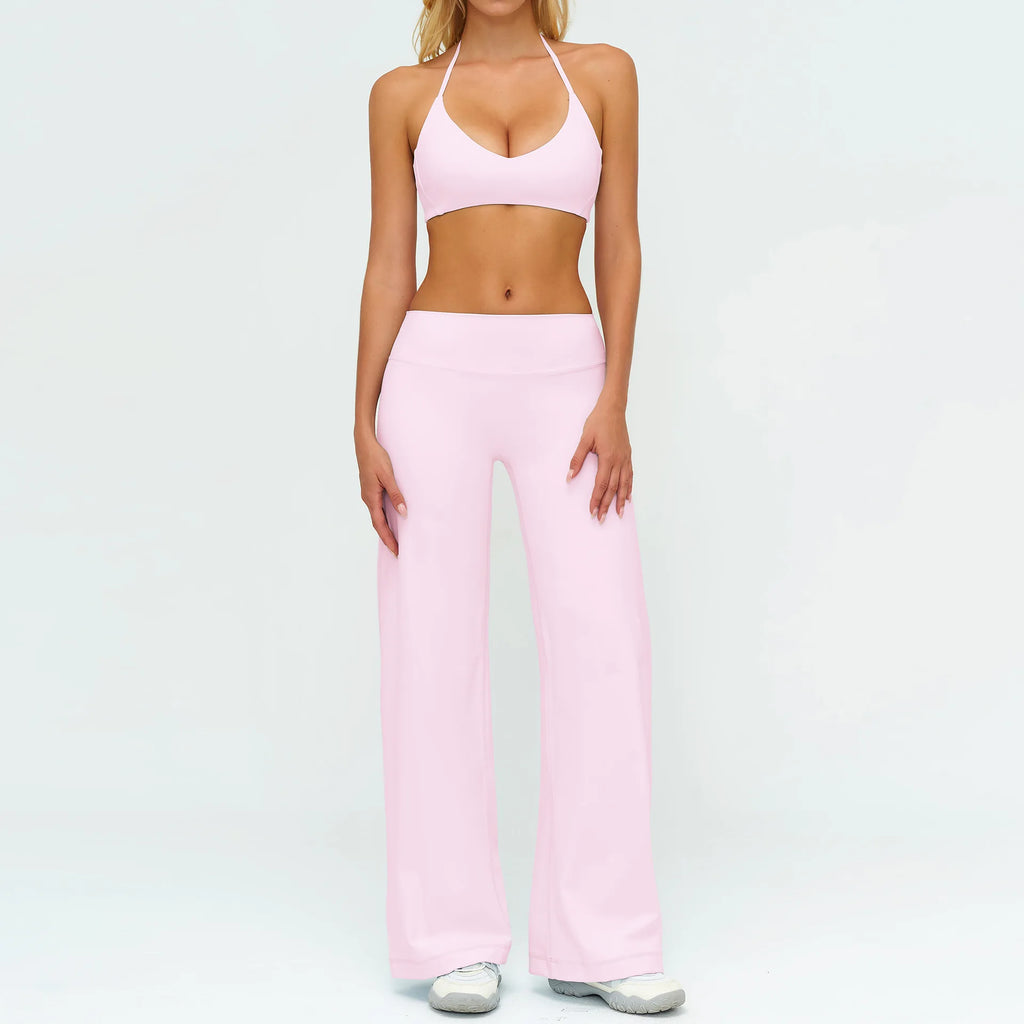 Yoga Set 2 Pieces Women Tracksuit Sportswear Running Workout Clothes Athletic Wear Gym Outfits Legging Fitness Bra Sports Suits