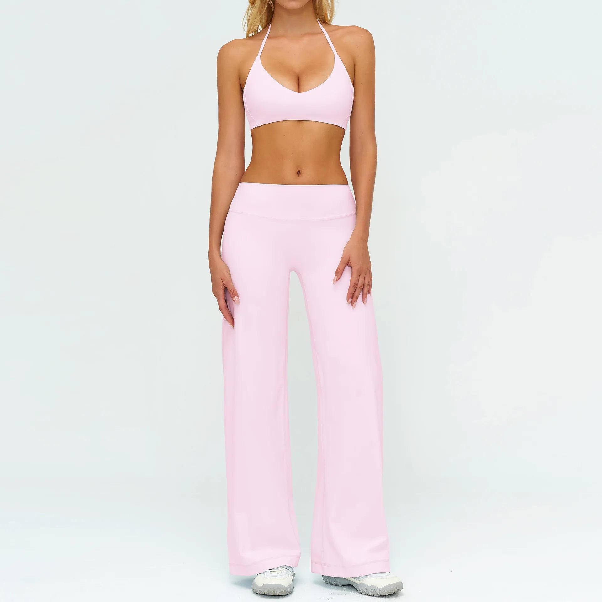 Yoga Set 2 Pieces Women Tracksuit Sportswear Running Workout Clothes Athletic Wear Gym Outfits Legging Fitness Bra Sports Suits