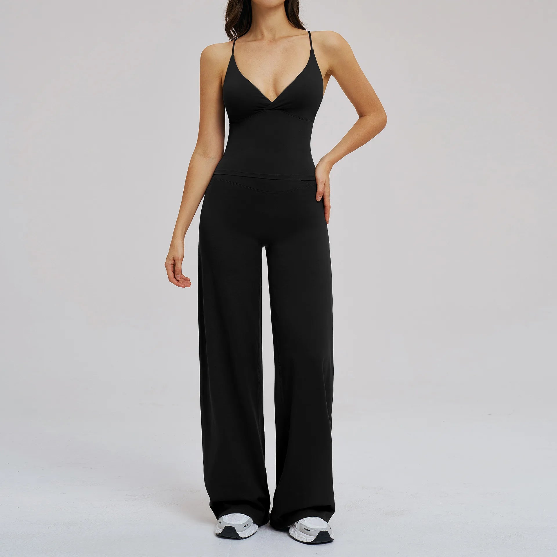 Yoga Set 2 Pieces Women Tracksuit Workout Outfits Fitness Sportswear Gym Clothes High Waist Leggings Sports Bra Athletic Wear