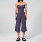 Sports Set Capri Pants Gym Clothes Women's Tracksuit Yoga Suit For Fitness Athletic Wear Short Underwear Training Workout Outfit