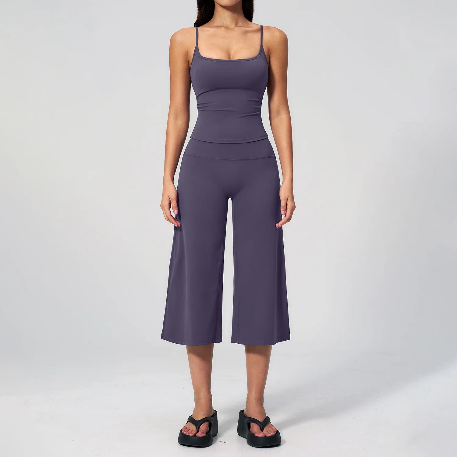 Sports Set Capri Pants Gym Clothes Women's Tracksuit Yoga Suit For Fitness Athletic Wear Short Underwear Training Workout Outfit