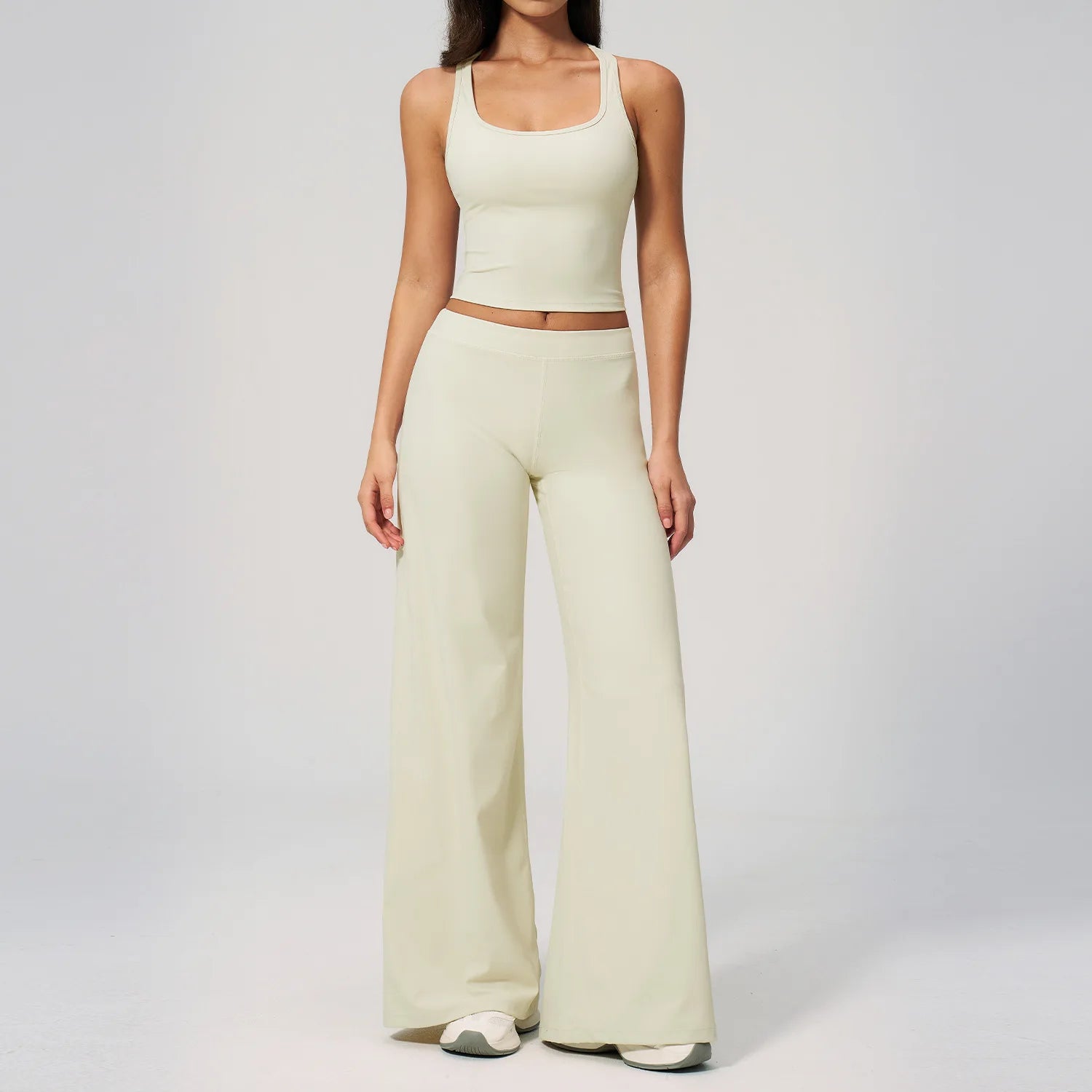 2 Pieces Yoga Set Women's Tracksuit Athletic Wear Fitness Suit Gym Outfits Workout Clothes Push Up Sports Bra Capri Pants Suit