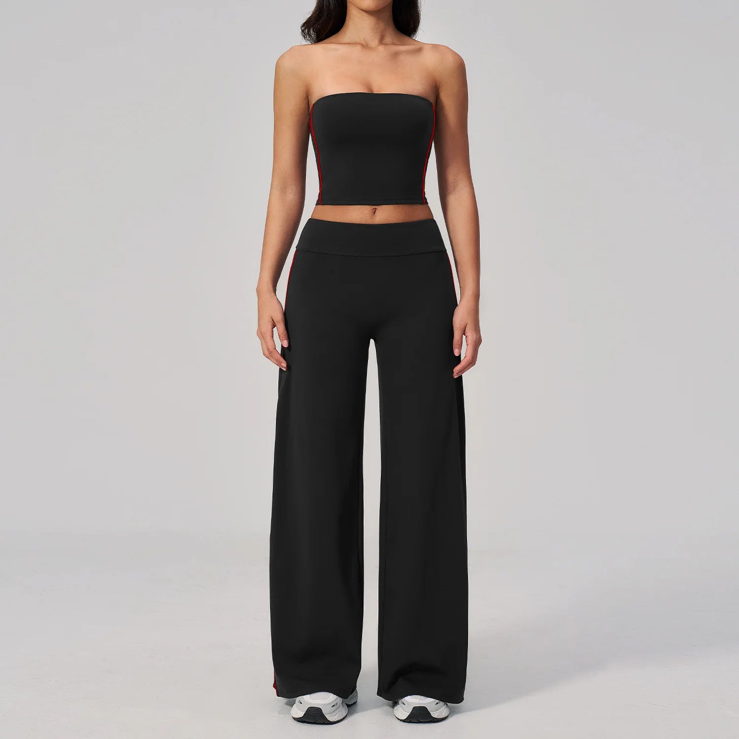 Women's Tracksuit 2PCS Yoga Clothes Athletic Wear Pilates Fitness Suit Gym Outfits Workout Sets Push Up Sports Bra Capri Pants