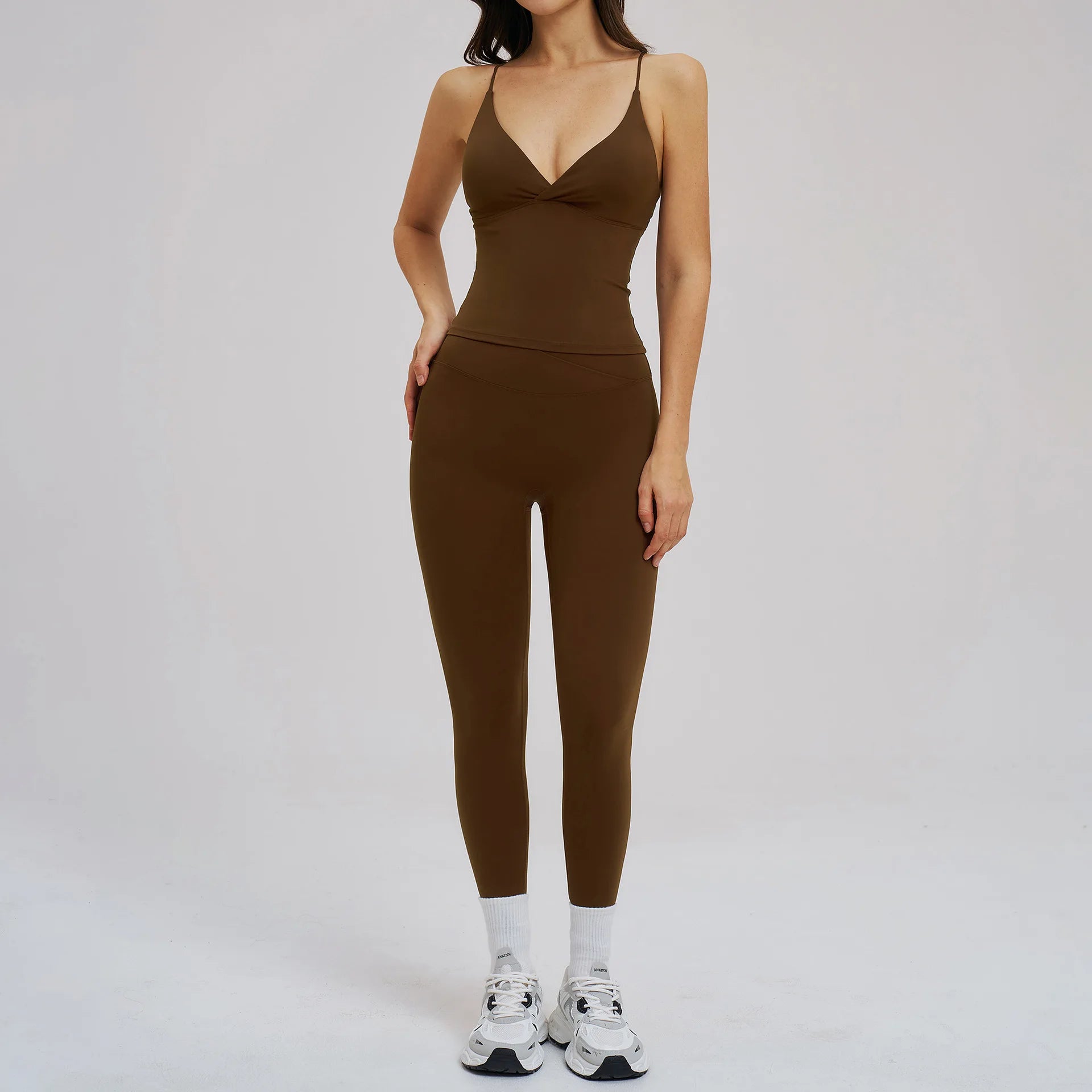 2pcs Sport Sets Women Tracksuit Gym Outfits Push Up Gym Fitness Bras Workout High Waisted Leggings Sportswear Tights Set Suit