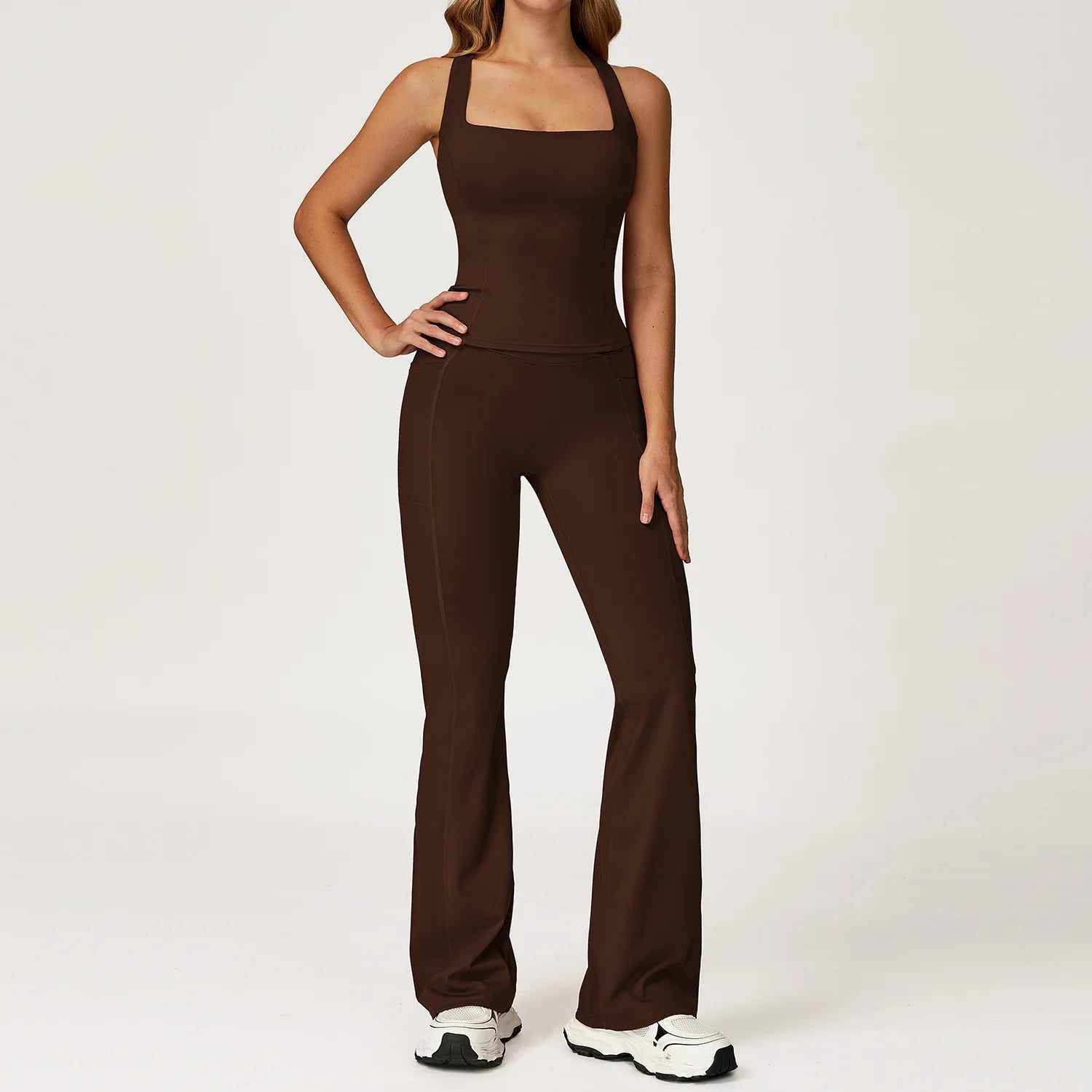 2PCS Yoga Set Gym Clothes Workout Sportswear Yoga Suits Women Tracksuits Fitness Outfits Sports Bra Gym Leggings Athletic Wear