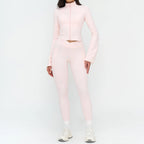 Women Tracksuit Yoga Clothes Set 2 Pieces Sportswear Gym Outfits Workout Sports Set High Waist Leggings Fitness Suit Running Bra