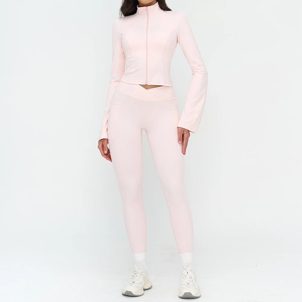 Women Tracksuit Yoga Clothes Set 2 Pieces Sportswear Gym Outfits Workout Sports Set High Waist Leggings Fitness Suit Running Bra