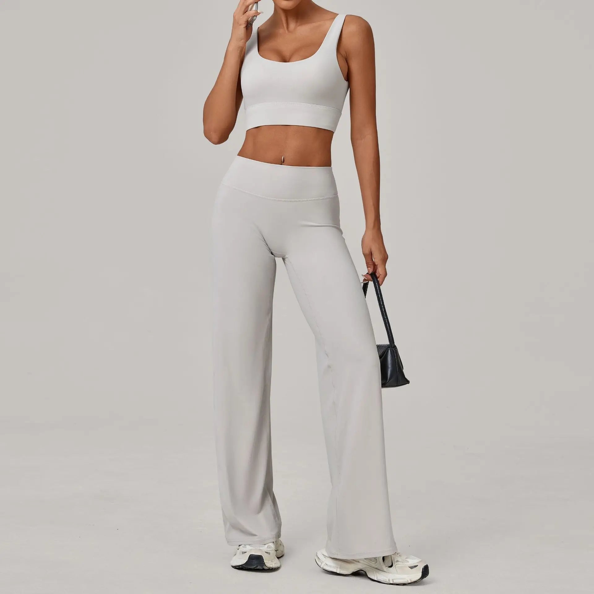 Women Tracksuit 2PCS Yoga Suit Sports Bra High Waist Leggings Sports Outfit Gym Set Push Up Fitness Workout Clothes Sportswear