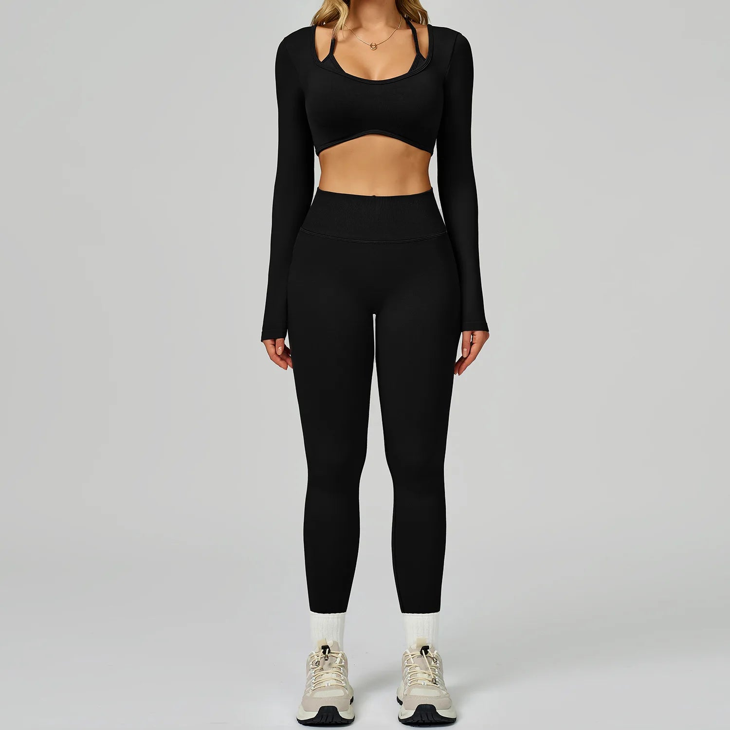 Seamless Sportswear For Women Tracksuits Yoga Set 2PCS Gym Workout Clothes Fitness Outfits Sports Bra Leggings Athletic Wear