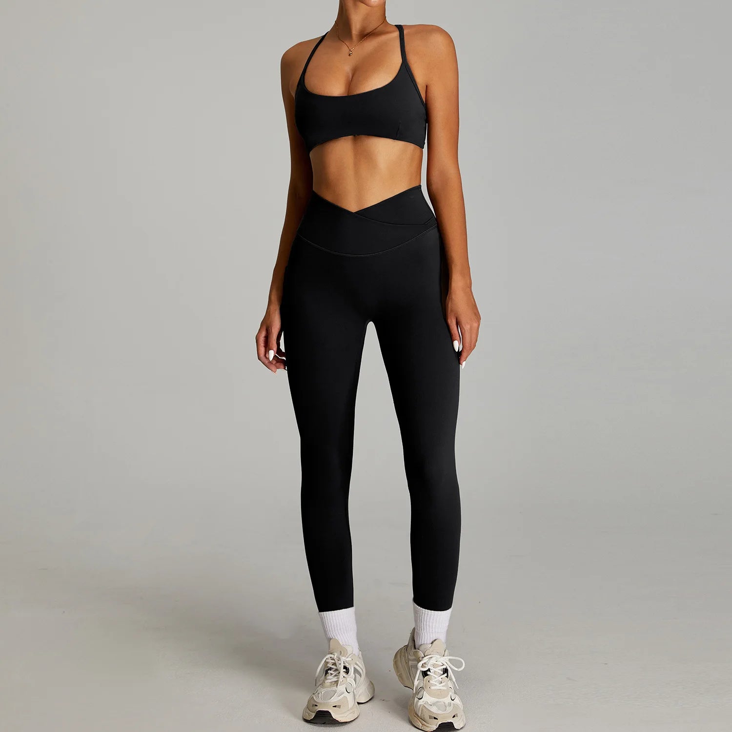 2 Pieces Sportswear Women Yoga Set Gym Clothes Sportswear Yoga Suits Fitness Set Tracksuits Sports Bra Gym Outfits Leggings