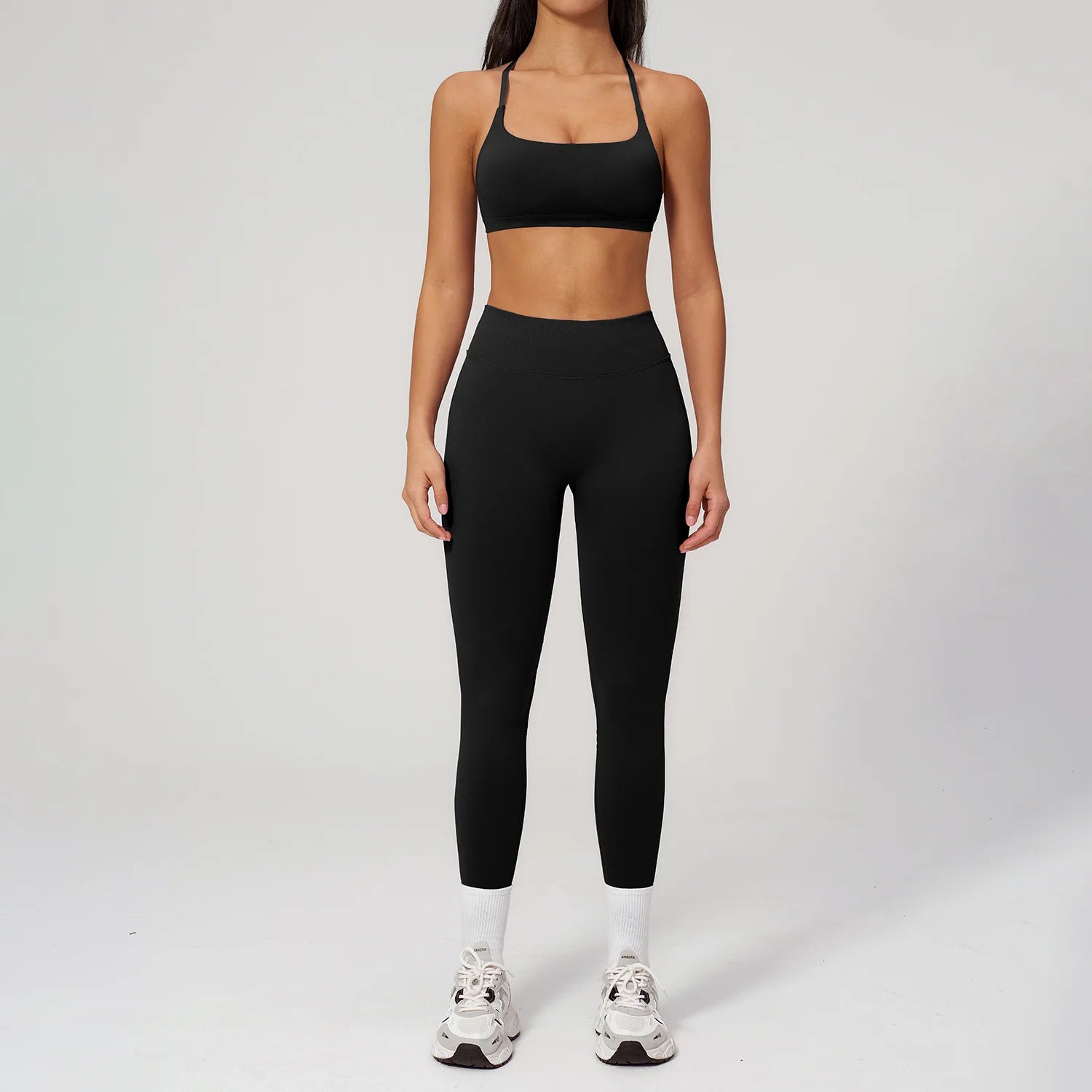 2PCS Yoga Suit Women Tracksuit Sports Bra High Waist Leggings Outfit Gym Set Fitness Athletic Wear Workout Clothes Sportswear
