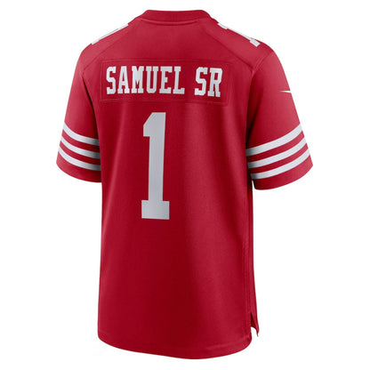 SF.49ers #1 Deebo Samuel Game Player Jersey - Scarlet American Football Jersey