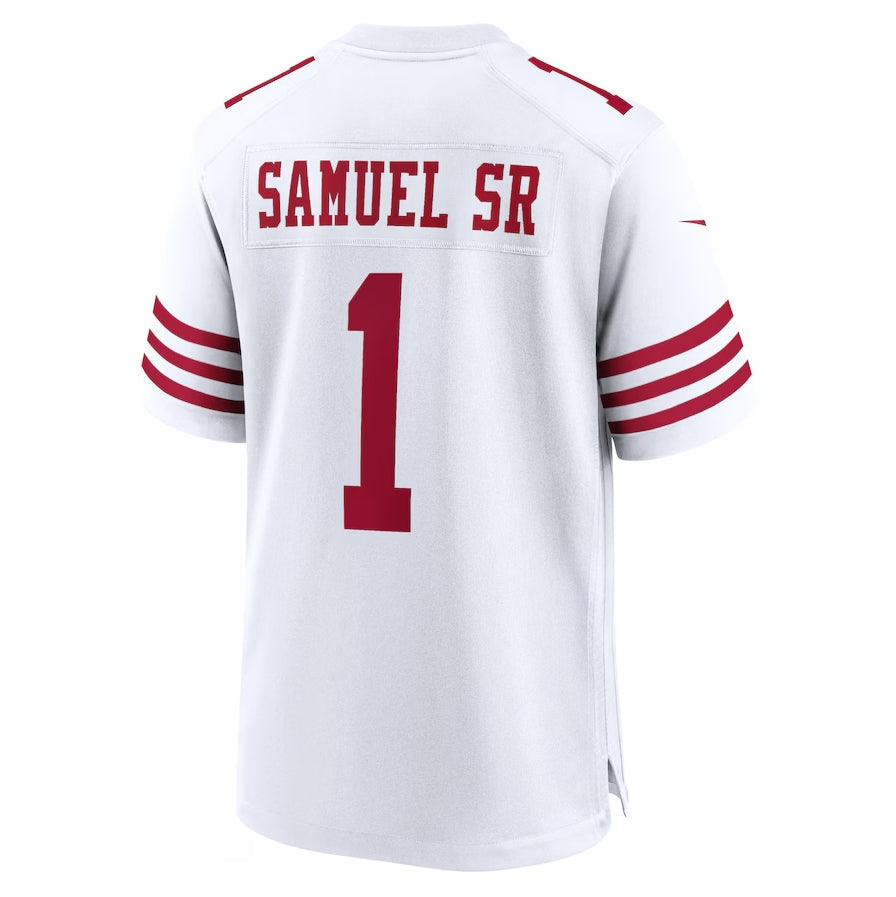 SF.49ers #1 Deebo Samuel Game Player Jersey - White American Football Jersey