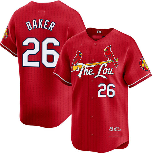 St. Louis Cardinals #26 Luken Baker City Connect Limited Jersey Baseball Jerseys