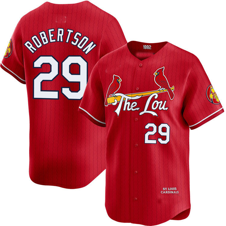 St. Louis Cardinals #29 Nick Robertson City Connect Limited Jersey Baseball Jerseys