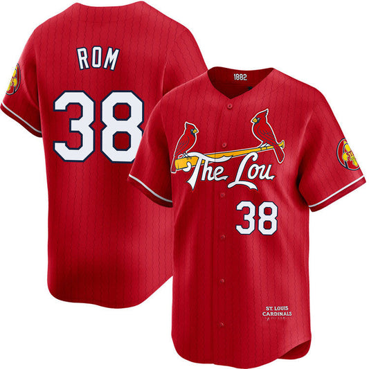 St. Louis Cardinals #38 Drew Rom City Connect Limited Jersey Baseball Jerseys