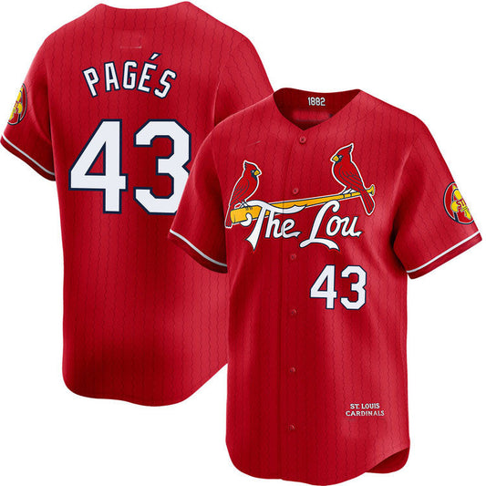 St. Louis Cardinals #43 Pedro Pages City Connect Limited Jersey Baseball Jerseys