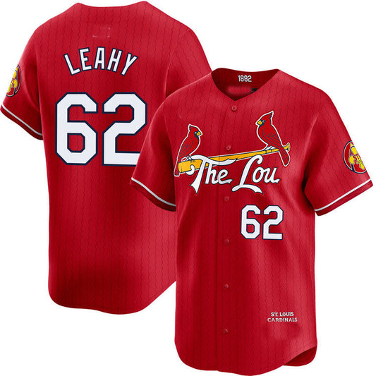 St. Louis Cardinals #62 Kyle Leahy City Connect Limited Jersey Baseball Jerseys