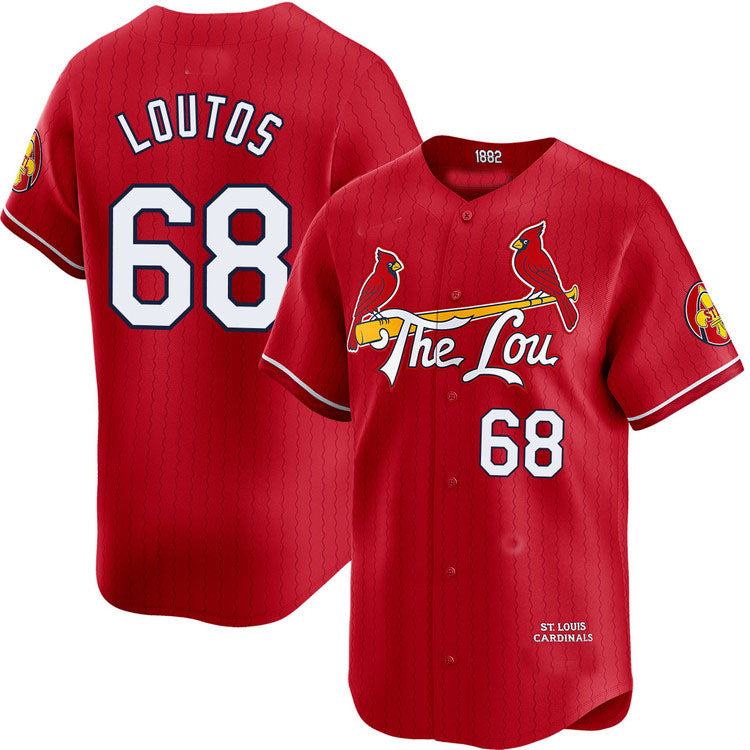St. Louis Cardinals #68 Ryan Loutos City Connect Limited Jersey Baseball Jerseys