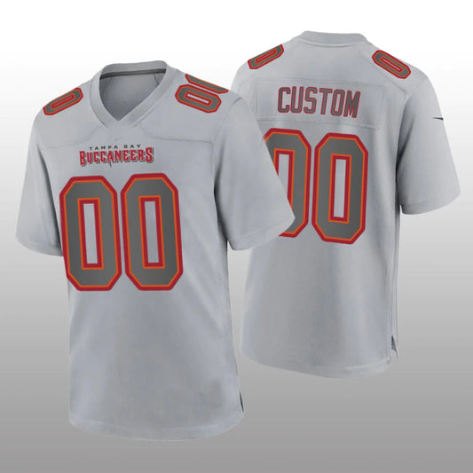 Custom TB.Buccaneers Gray Atmosphere Game Jersey Stitched Jersey