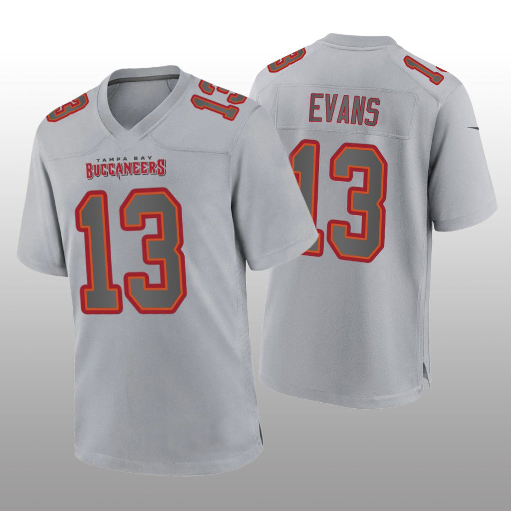 TB.Buccaneers #13 Mike Evans Gray Atmosphere Game Jersey Stitched American Football Jerseys