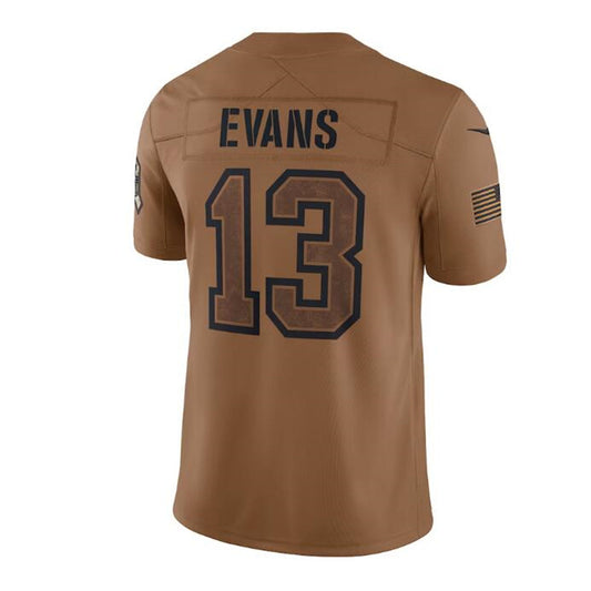 TB.Buccaneers #13 Mike Evans Brown 2023 Salute To Service Limited Jersey Stitched American Football Jerseys