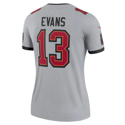 TB.Buccaneers #13 Mike Evans Gray Inverted Legend Jersey Stitched American Football Jerseys